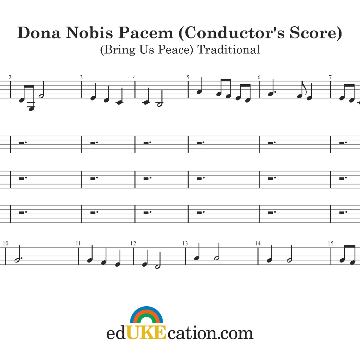 pedal point dona nobis pacem Dona Nobis Pacem – edUKEcation